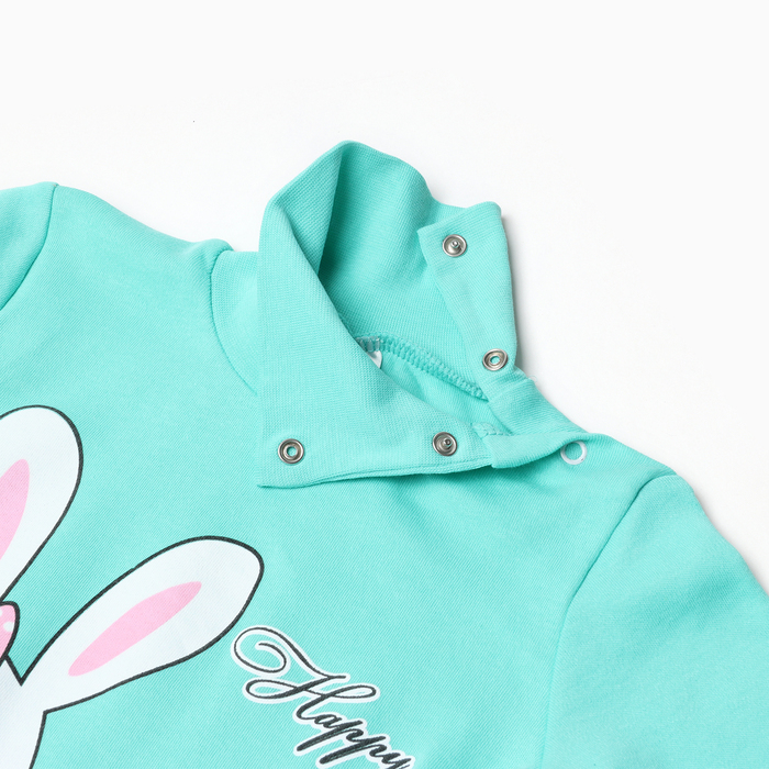 фото Водолазка для девочек, цвет ментоловый, рост 86 см bonito