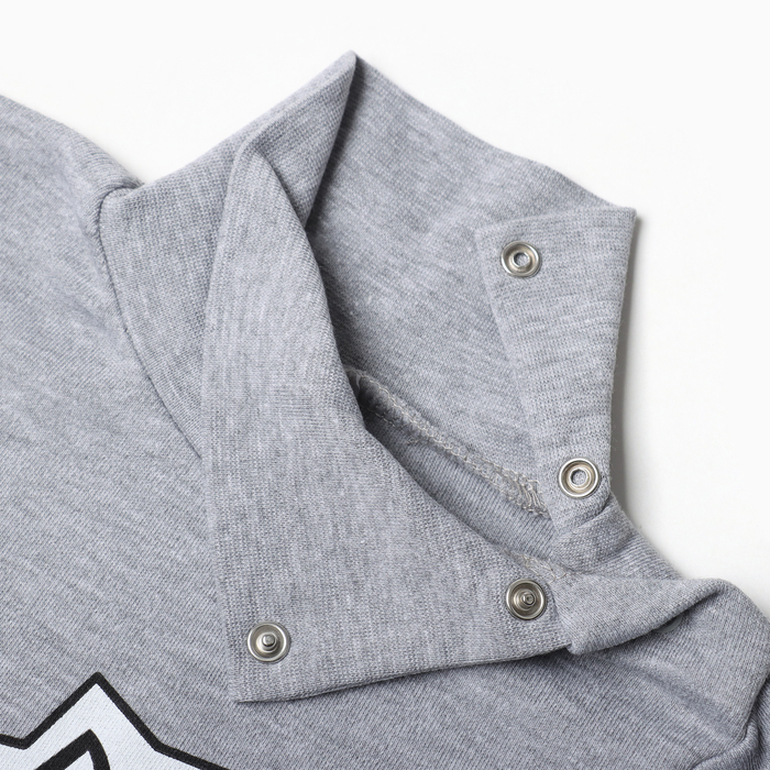 фото Водолазка для мальчиков, цвет серый меланж, рост 86 см bonito