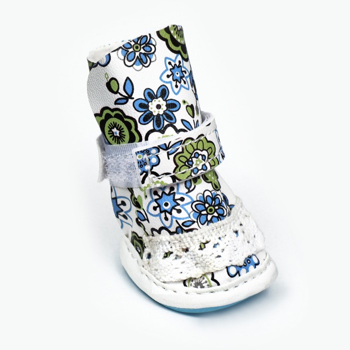 фото Ботинки "модник", набор 4 шт, 1 размер (4 х 3 см), белые