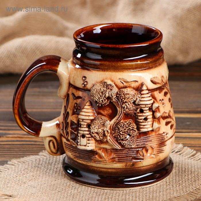 Бокал для пива "Замок", декорированная глиной, 0.5 л
Бокал для пива "Замок", декорированная глиной, 0.5 л