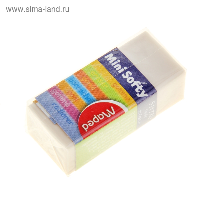 Ластик Maped Softy, картонный держатель
Ластик Maped Softy, картонный держатель