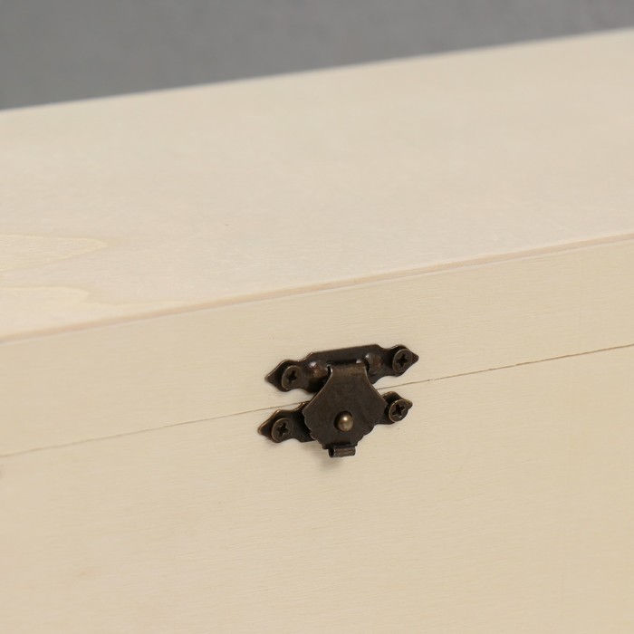 фото Шкатулка дерево под роспись "прямоугольная" замок пряжка 26х11х8 см