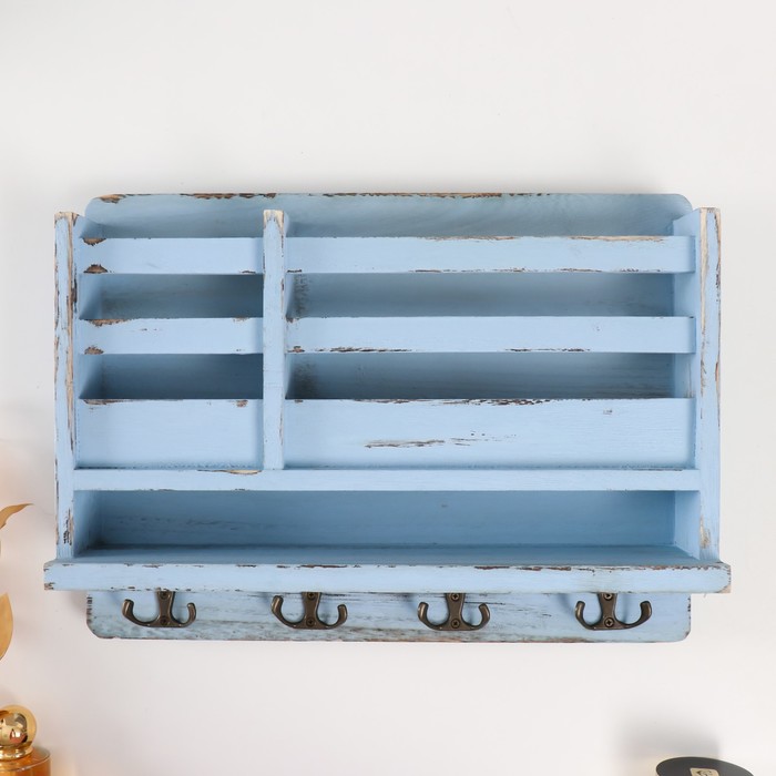 Крючки декоративные дерево с карманом и полочкой "Серый состаренный" 10,5х28х18 см 
Крючки декоративные дерево с карманом и полочкой "Серый состаренный" 10,5х28х18 см