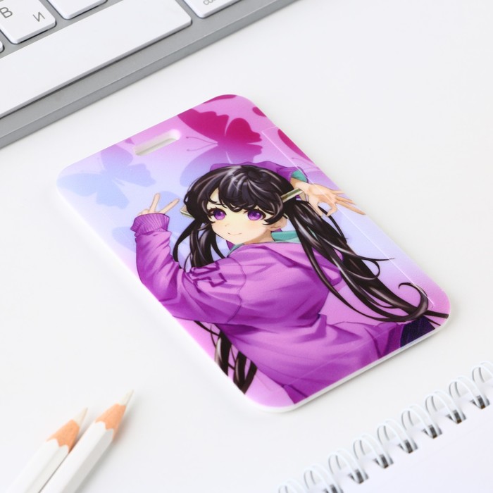 фото Чехол для бейджа "аниме", 6,9 х 11 см