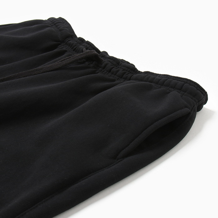 фото Брюки спортивные мужские начёс, цвет черный, размер 46-48 (m-l) ohana market