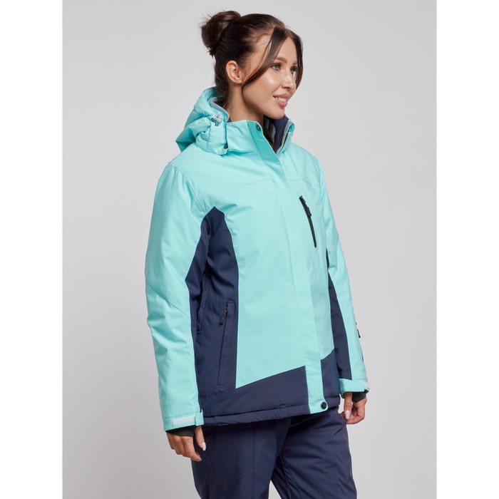 фото Куртка горнолыжная женская зимняя, размер 60, цвет бирюзовый mtforce