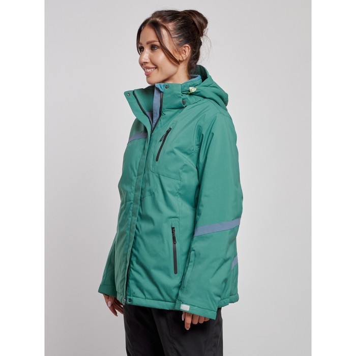 фото Куртка горнолыжная женская зимняя, размер 56, цвет зелёный mtforce