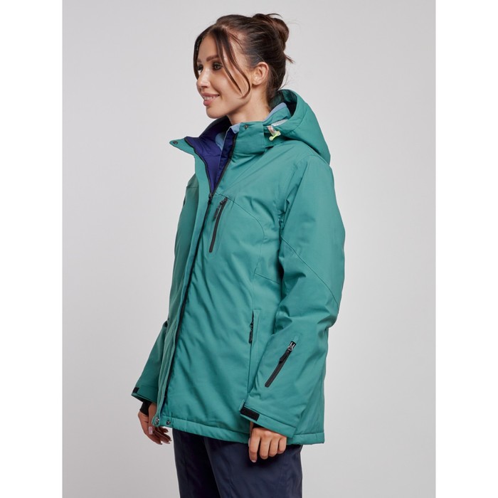 фото Куртка горнолыжная женская зимняя, размер 58, цвет зелёный mtforce