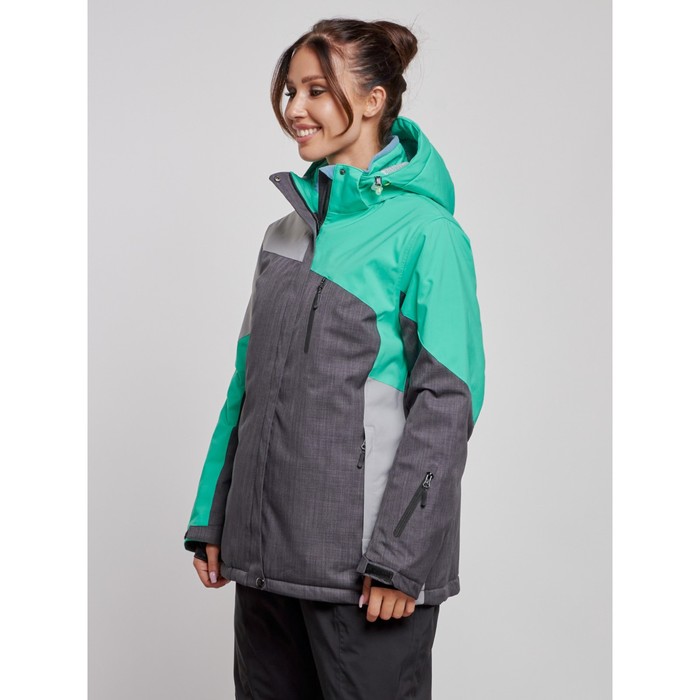 фото Куртка горнолыжная женская зимняя, размер 60, цвет зелёный mtforce