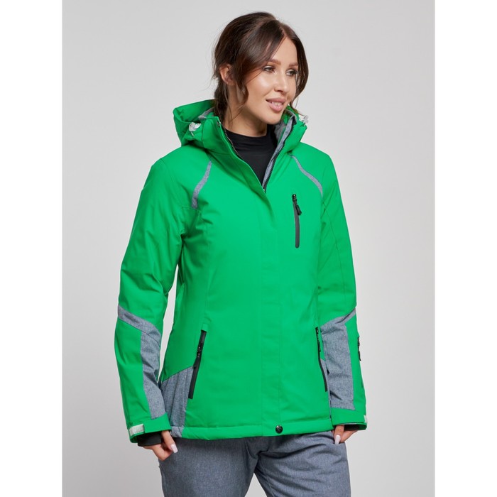 фото Куртка горнолыжная женская зимняя, размер 48, цвет зелёный mtforce