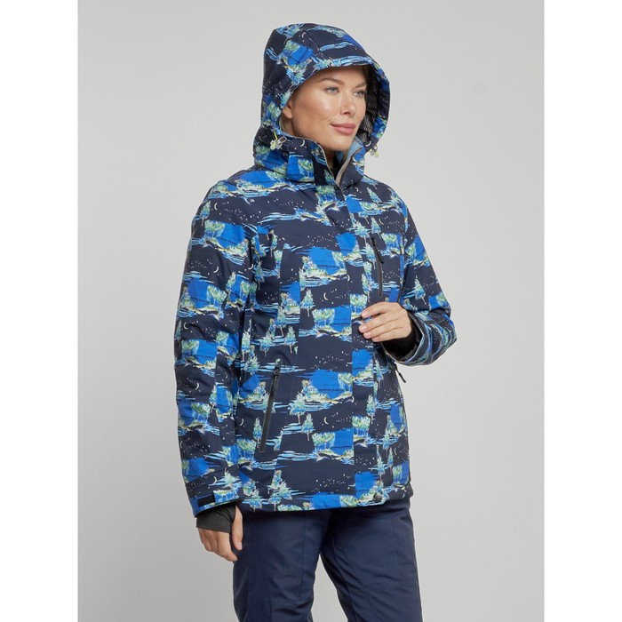 фото Куртка горнолыжная женская зимняя, размер 42, цвет тёмно-синий mtforce