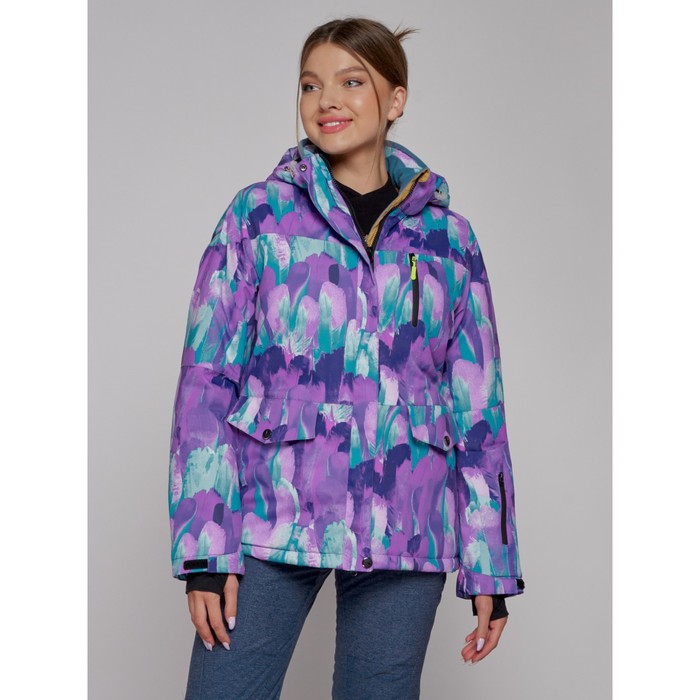 фото Куртка горнолыжная женская зимняя, размер 44, цвет фиолетовый mtforce