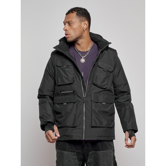 фото Куртка-жилетка трансформер мужская зимняя, размер 56, цвет чёрный mtforce