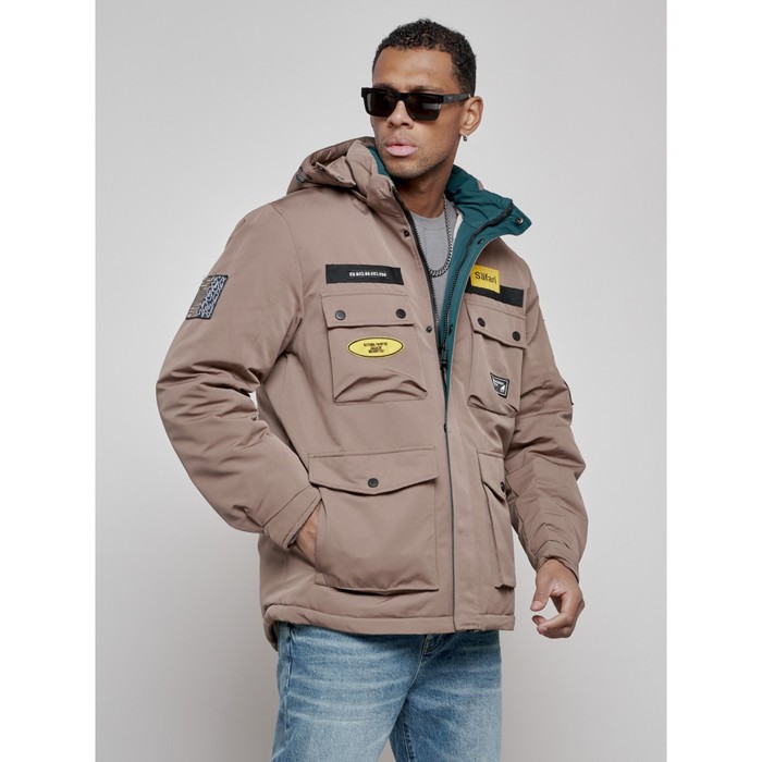 фото Куртка мужская зимняя, размер 56, цвет коричневый mtforce