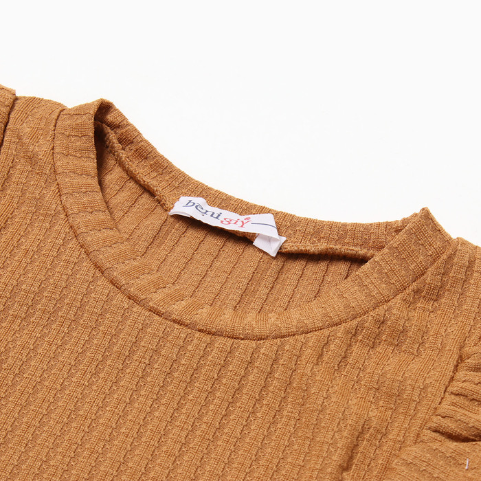 фото Лонгслив для девочки, цвет горчица, рост 152 см bebus