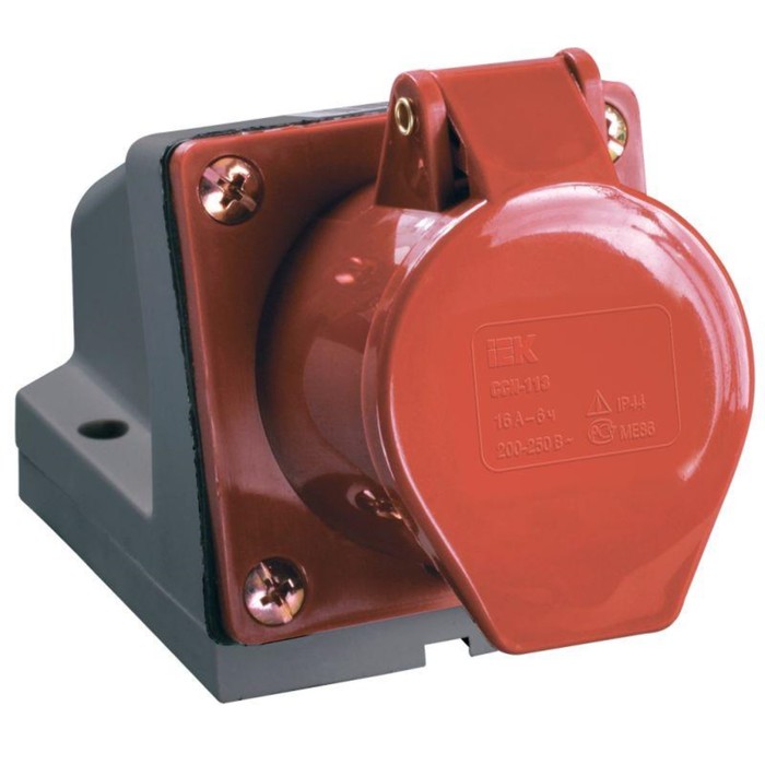 Розетка наружной установки IEK, 32 А, 3P+PЕ+N, 380 В, IP44, ССИ-125, PSR12-032-5
Розетка наружной установки IEK, 32 А, 3P+PЕ+N, 380 В, IP44, ССИ-125, PSR12-032-5