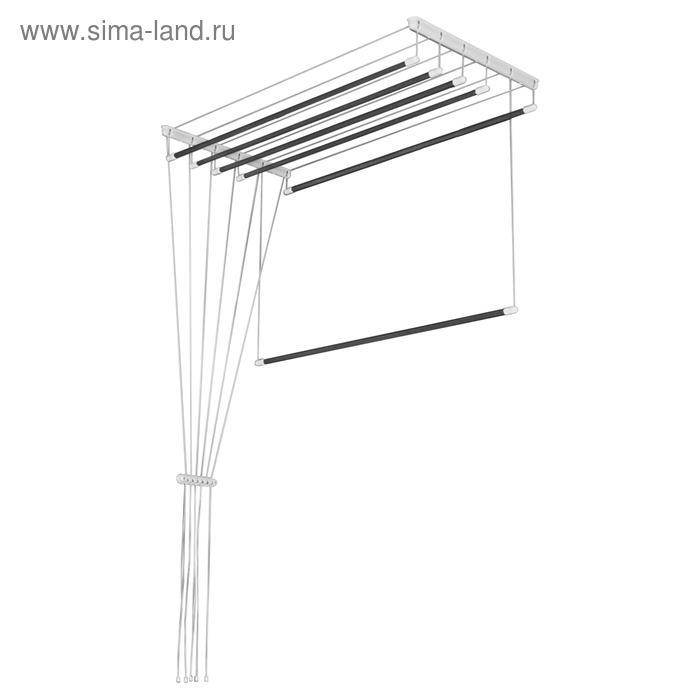 Сушилка для белья потолочная «Лиана», 5 линий, 2 м, цвет хром
Сушилка для белья потолочная «Лиана», 5 линий, 2 м, цвет хром