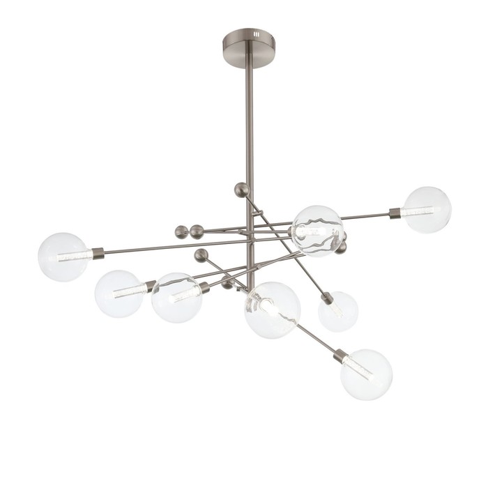 Люстра потолочная St Luce. SL377.342.08. Giacio. 8х4,5 Вт, LED, 4000K, 2160 Lm, 110х110х103 см, цвет никель
Люстра потолочная St Luce. SL377.342.08. Giacio. 8х4,5 Вт, LED, 4000K, 2160 Lm, 110х110х103 см, цвет никель