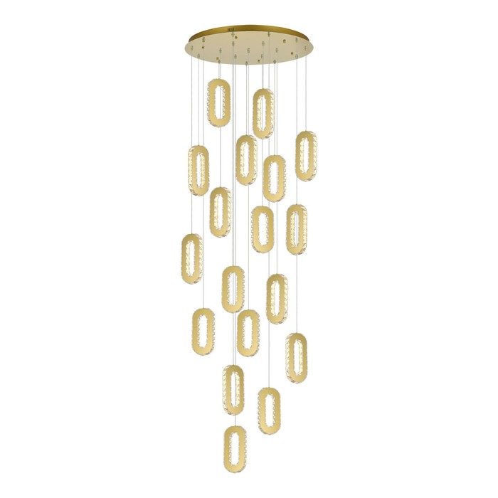 Светильник подвесной St Luce. SL6506.203.18. Allungo. 18х9 Вт, LED, 3000K, 12150 Lm, 80х80 см, цвет золотистый
Светильник подвесной St Luce. SL6506.203.18. Allungo. 18х9 Вт, LED, 3000K, 12150 Lm, 80х80 см, цвет золотистый