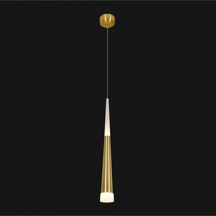 фото Светильник подвесной citilux «вегас» cl227012, 7х7х55 см, 1х7вт, led, цвет коричневый