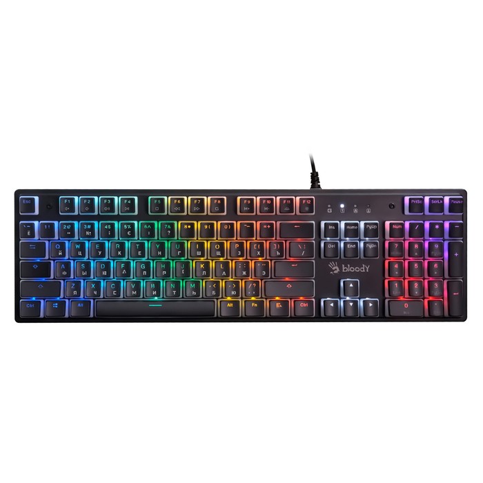 Клавиатура A4Tech Bloody S510NP механическая черный USB for gamer LED (S510NP (PUDDING BLAC 102943
Клавиатура A4Tech Bloody S510NP механическая черный USB for gamer LED (S510NP (PUDDING BLAC 102943