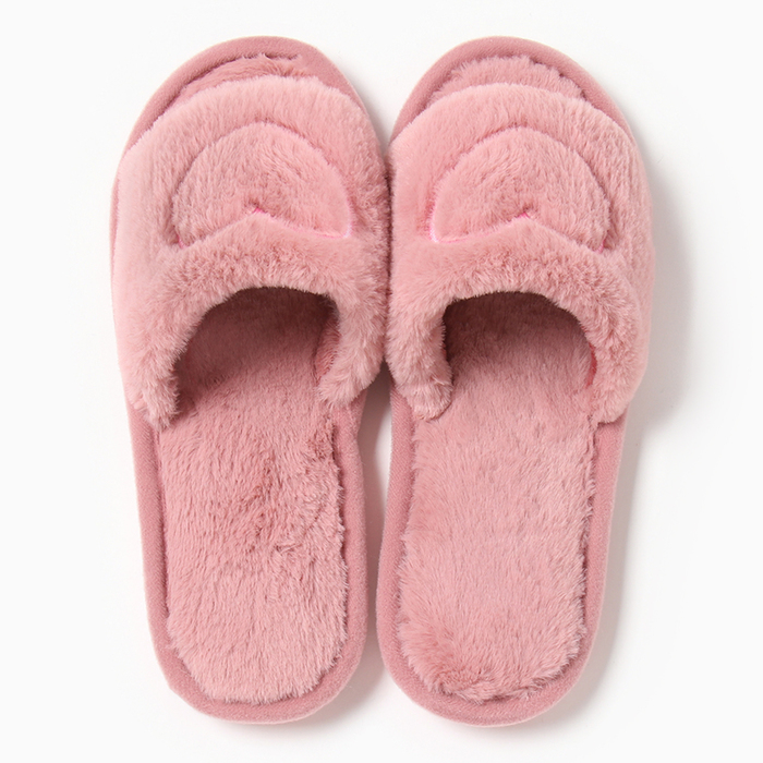 фото Тапочки женские с открытым носом, размер 38-39, розовый lovelife