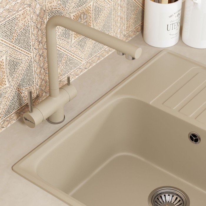 Смеситель для кухни Uperwood UPD-005, с каналом для фильтрованной воды, цвет 04 сатин/лён
Смеситель для кухни Uperwood UPD-005, с каналом для фильтрованной воды, цвет 04 сатин/лён