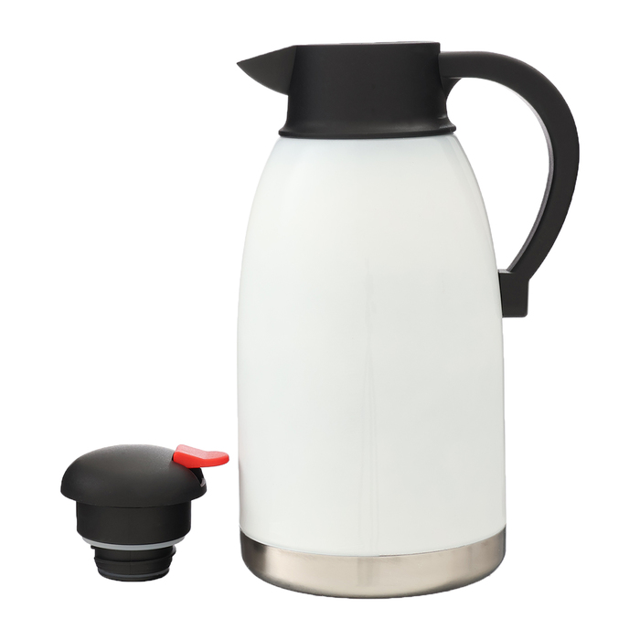 фото Термос-кофейник, 1.2 л, сохраняет тепло до 24 ч, белый