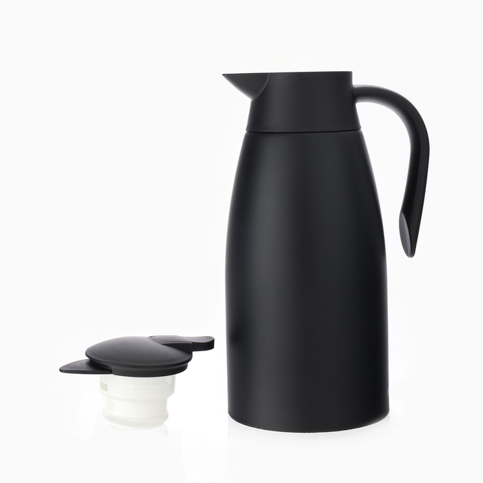фото Термос-кофейник, 2 л, сохраняет тепло до 24 ч, черный