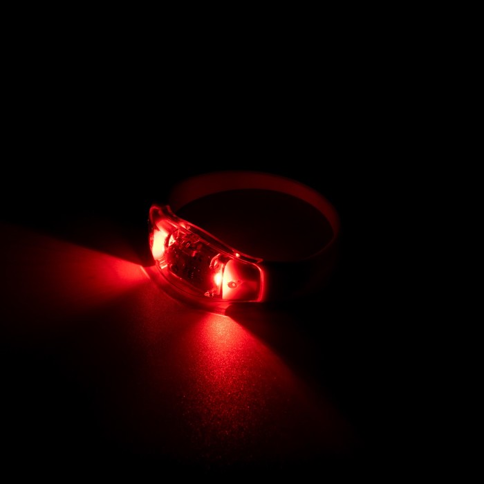 фото Светодиодный браслет красный батарейки cr2016х2, свечение красное