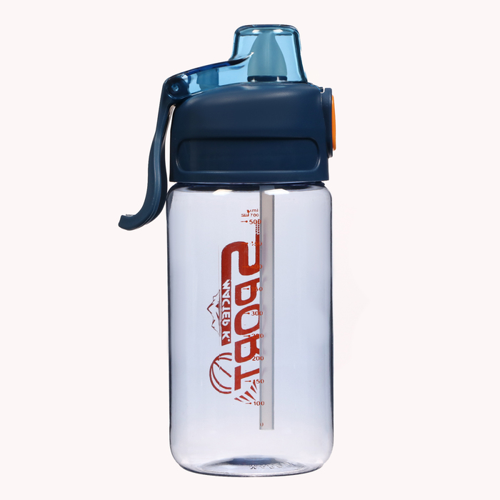 фото Бутылка для воды sport, 600 мл, 21 х 7.9 х 6.7 см, синяя мастер к
