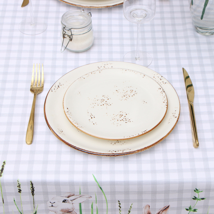 фото Скатерть доляна "easter joy" 145*220 см, 100% п/э