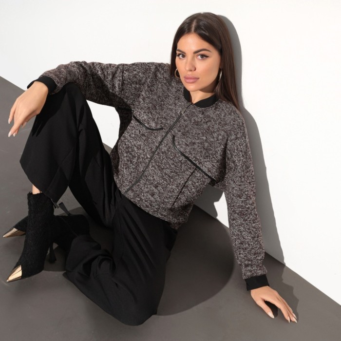 Бомбер женский «Стильный аккорд», размер 44
Бомбер женский «Стильный аккорд», размер 44