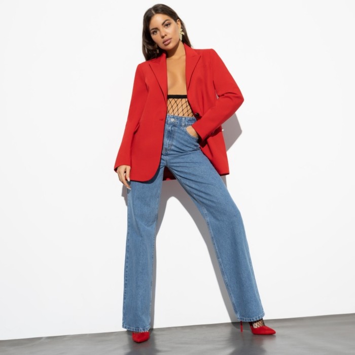 фото Джинсы-палаццо женские modena, размер 44 charuttimoda