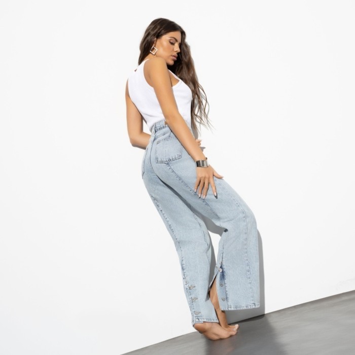 фото Джинсы-палаццо женские modena, размер 52 charuttimoda