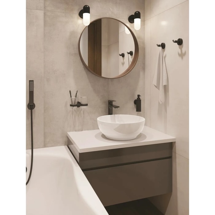 фото Раковина накладная sanita luxe art slim, белый