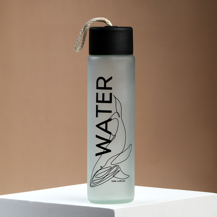 фото Бутылка для воды water, стекло, цвет микс, 350 мл svoboda voli