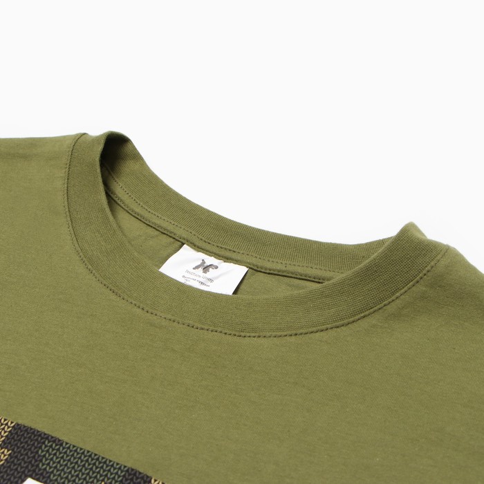 фото Футболка мужская fearless, цвет хаки, размер 56 текстиль центр