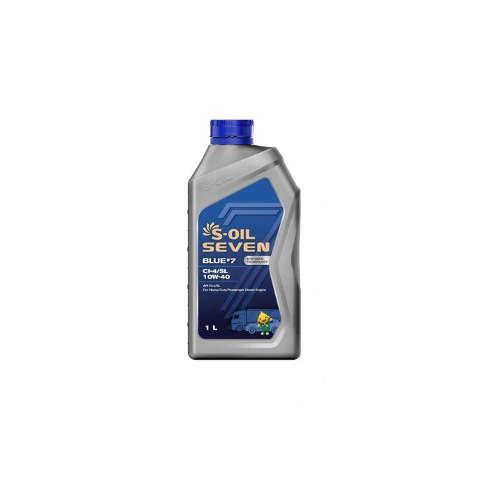 фото Автомобильное масло s-oil 7 blue #7 ci-4/sl 10w-40 синтетика, 1 л s-oil seven