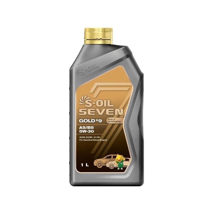 фото Автомобильное масло s-oil 7 gold #9 а5/в5 5w-30 синтетика, 1 л s-oil seven