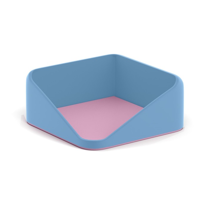 фото Подставка для бумажного блока пластиковая erichkrause "forte manga", голубой с розовым