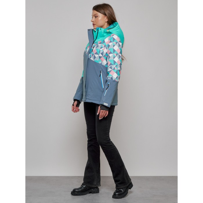 фото Куртка горнолыжная женская, размер 50, цвет бирюзовый mtforce