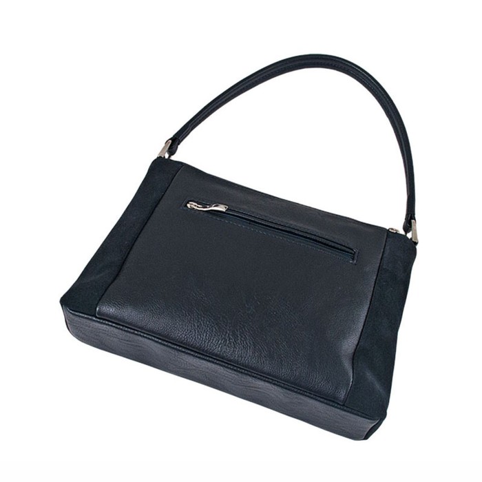 фото Сумка женская (в2718-03140) искусственная кожа + замша, синий, 1х210х28 см bagsland