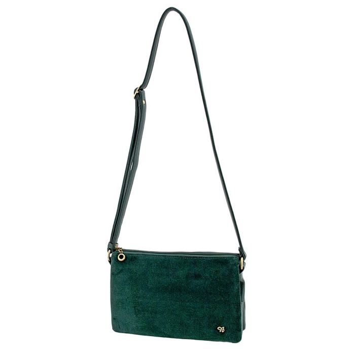 фото Сумка женская (в2721-04140) искусственная кожа + замша, зеленый, 1х210х26 см bagsland