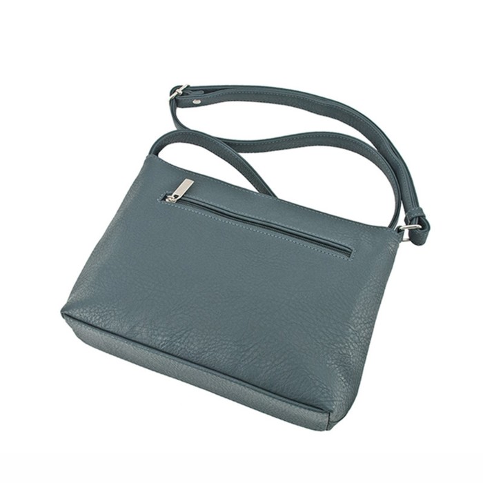 фото Сумка женская (в2757-05142) искусственная кожа + замша, серый, 1х210х24 см bagsland