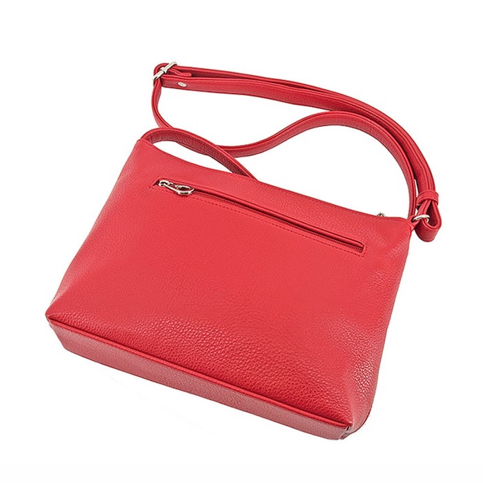 фото Сумка женская (в2757-77140) искусственная кожа + замша, красный, 1х210х24 см bagsland