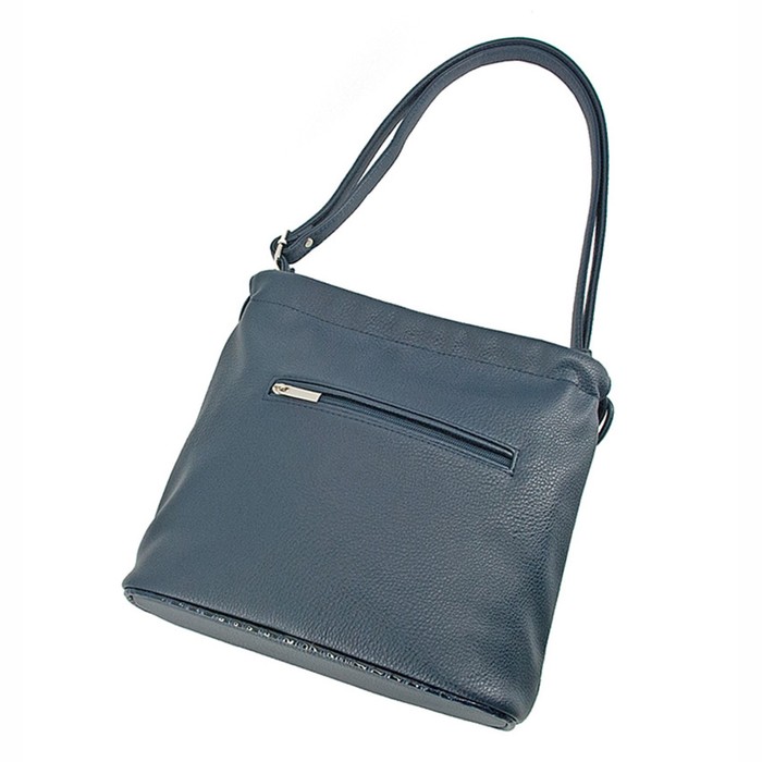 фото Сумка женская (в2769-03140) искусственная кожа + замша, синий, 1х210х25 см bagsland