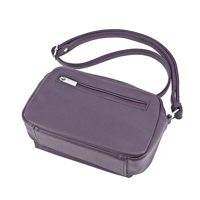 фото Сумка женская (в2773-12110) искусственная кожа, фиолетовый, 1х210х12 см bagsland