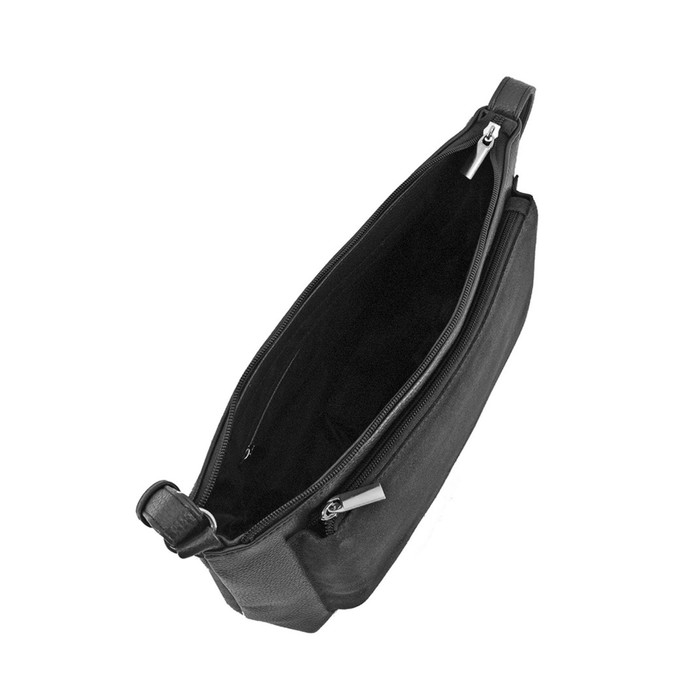 фото Сумка женская (в2800-00140) искусственная кожа + замша, черный, 1х210х30 см bagsland