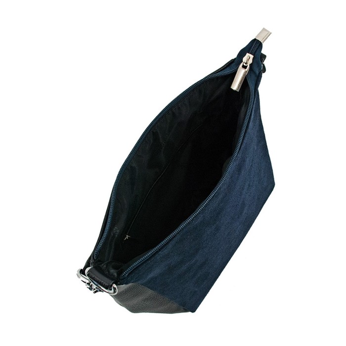 фото Сумка женская (в2804-03140) искусственная кожа + замша, синий, 1х210х19 см bagsland